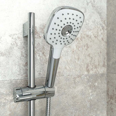 Лейка для душа Iddis Sena 112х255 мм 3 режима без шланга пластик белая/хром (SEN3F00i18) - фото 3