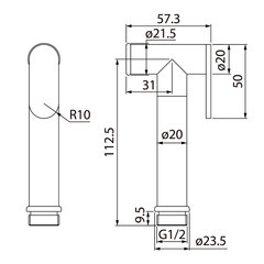 Лейка гигиеническая Iddis Optima Home черная (020BBLGi20) - фото 2
