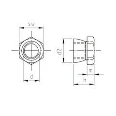 Крепление скоба-болт для панелей 3D универсальное зеленое RAL 6005 - фото 4