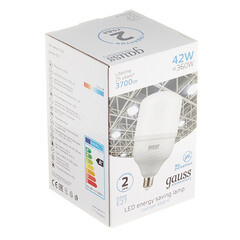 Лампа светодиодная Gauss E27 6500К 42 Вт 3700 Лм 180-240 В цилиндр T120 матовая - фото 4