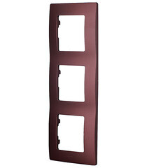 Рамка Legrand Etika трехместная сливовая (672563) - фото 2