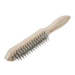 Изображение товара Корщетка ручная Hesler 290 мм шестирядная с деревянной ручкой