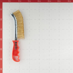 Кордщетка ручная Hesler латунированная 265 мм с пластиковой ручкой - фото 2