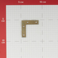 Уголок оконный оцинкованный 40х40х10х1.5 мм с желтой пассивацией - фото 3