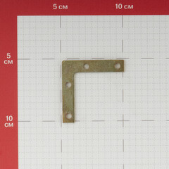 Уголок оконный оцинкованный 50х50х10х2 мм с желтой пассивацией - фото 2