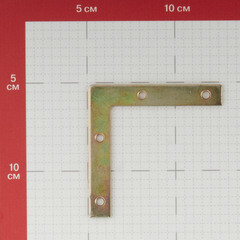Уголок оконный оцинкованный 75х75х12х2 мм с желтой пассивацией - фото 2