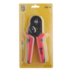 Пресс-клещи КВТ ПКВк-10 для обжима втулочных наконечников 0,25-10 кв.мм (74712) - фото 5