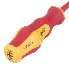 Отвертка диэлектрическая крестовая 80 мм 1000 В Кобальт (646-492) PH1 - фото 5