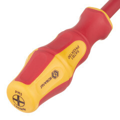 Отвертка диэлектрическая крестовая 150 мм 1000 В Кобальт (646-515) PH3 - фото 5