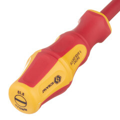 Отвертка диэлектрическая плоская 8х175 мм 1000 В Кобальт (646-478) - фото 3