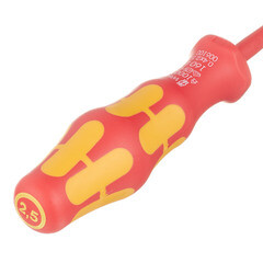 Отвертка диэлектрическая плоская 2,5х80 мм 1000 В Wera (WE-100000) - фото 4