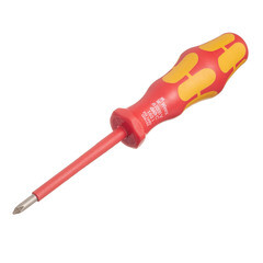 Изображение товара Отвертка диэлектрическая крестовая 80 мм 1000 В Wera (WE-100011) PH1