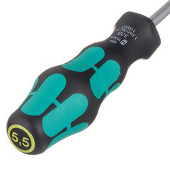 Отвертка плоская SL5.5 125 мм Wera (WE-100044) - фото 4