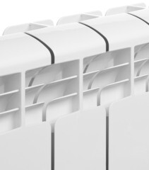 Радиатор алюминиевый Rifar Alum 350 мм 12 секций 1" боковое подключение белый - фото 2