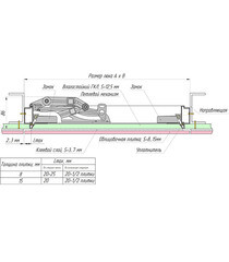 Люк ревизионный под плитку Хаммер Слава алюминиевый 600х600 мм скрытый нажимной - фото 2