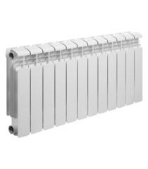 Изображение товара Радиатор алюминиевый Rifar Alum 350 мм 12 секций 1" боковое подключение белый