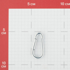 Карабин пружинный d4 мм 40 мм DIN 5299 - фото 3