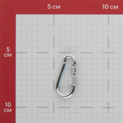 Карабин винтовой с фиксатором d5 мм 50 мм DIN 5299D - фото 3