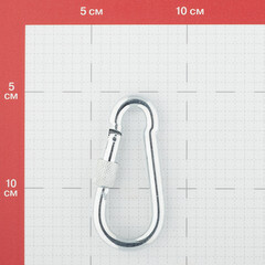 Карабин винтовой с фиксатором d8 мм 80 мм DIN 5299D - фото 2