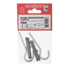 Шуруп-полукольцо с дюбелем 6,0x70 мм SX-10 Wkret-met (2 шт.) - фото 3