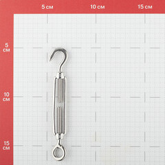 Талреп крюк-кольцо M5 DIN 1480 нержавеющая сталь - фото 2