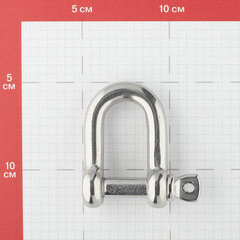 Скоба такелажная тип D d12 мм нержавеющая сталь - фото 2