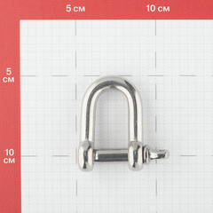 Скоба такелажная тип D d10 мм нержавеющая сталь - фото 2