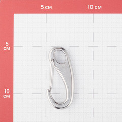 Карабин 70 мм нержавеющая сталь - фото 2