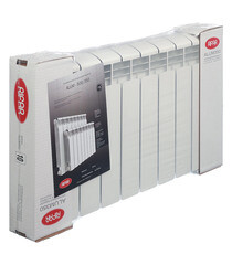 Радиатор алюминиевый Rifar Alum 350 мм 10 секций 1" боковое подключение белый - фото 6