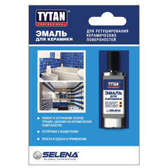 Эмаль для керамики Tytan Professional белая глянцевая 8 мл - фото 2