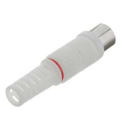 Разъем телевизионный Proconnect гнездо ТВ без пайки белый - фото 4