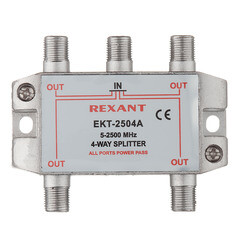 ТВ делитель Rexant Спутник 4 F-выхода (05-6203) - фото 6