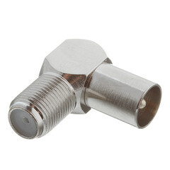 Переходник Rexant гнездо F-штекер ТВ угловой (05-4311-01) - фото 4