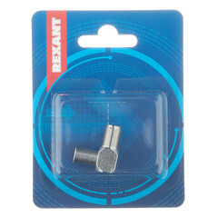 Переходник Rexant гнездо F-штекер ТВ угловой (05-4311-01) - фото 2