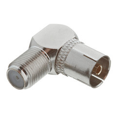 Переходник Rexant гнездо F-гнездо ТВ угловой (05-4312-01) - фото 3