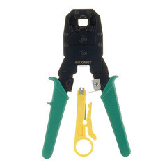 Пресс-клещи Rexant для обжима RJ разъемов 8P8C/6P4C/6P4C/6P2C/4P4C (12-3441) - фото 1