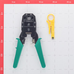 Пресс-клещи Rexant для обжима RJ разъемов 8P8C/6P4C/6P4C/6P2C/4P4C (12-3441) - фото 10