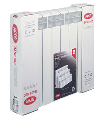 Радиатор биметаллический Rifar Base Ventil 500 мм 8 секций 3/4 нижнее правое подключение белый - фото 4