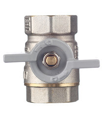 Кран шаровой латунный СТМ 3/4 ВР(г) х 3/4 ВР(г) бабочка прямой - фото 6