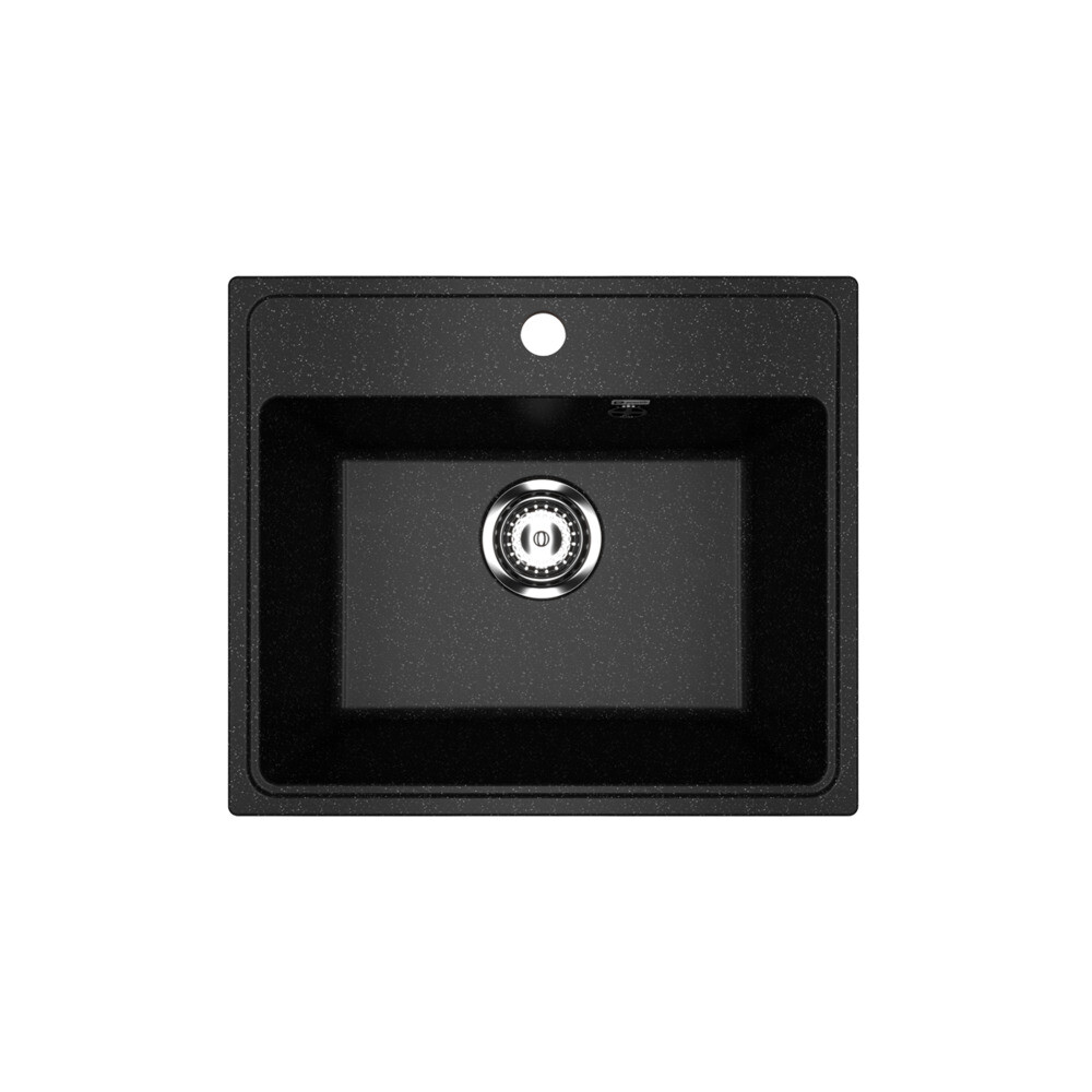 Изображение товара Мойка Ulgran Practik 49х42х19 см врезная черная оникс