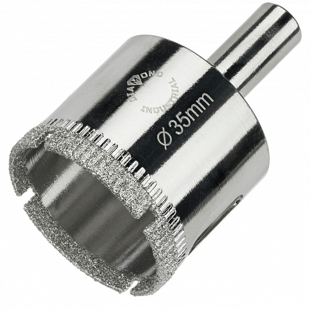 Изображение товара Коронка алмазная Diamond Industrial (DIDCBC035) по стеклу и керамике d35 мм