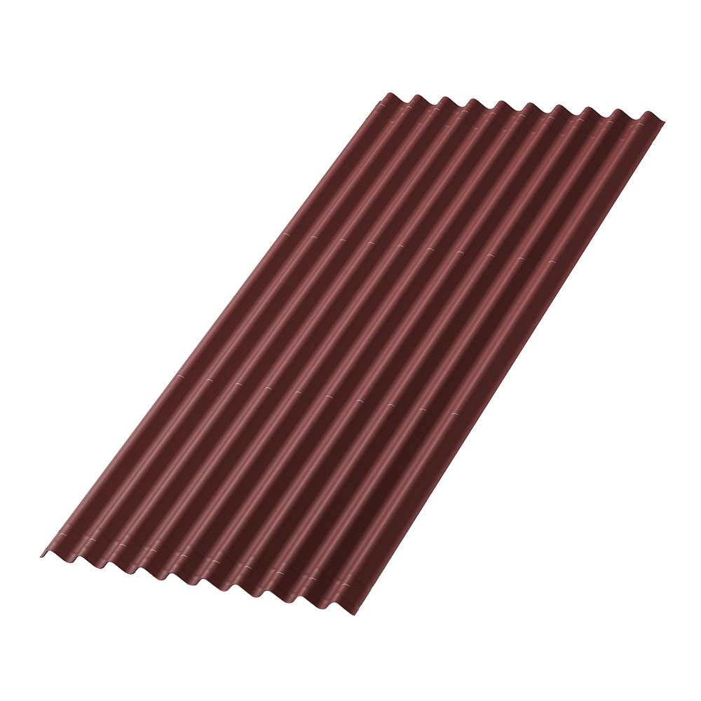 Изображение товара Лист волнистый Ондулин Smart красный 1,95х0,95 м 3 мм для кровли и облицовки
