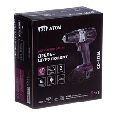 Дрель-шуруповерт аккумуляторная КМ АТОМ 18 В без АКБ и ЗУ (CD-183BL) - фото 6
