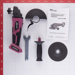 Шлифмашина угловая аккумуляторная КМ АТОМ 18 В d125 мм без АКБ и ЗУ (СAG-181/125BL) - фото 11