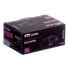 Аккумулятор КМ АТОМ 18 В 2Ач Li-Ion (BLI-18/2,1) - фото 7