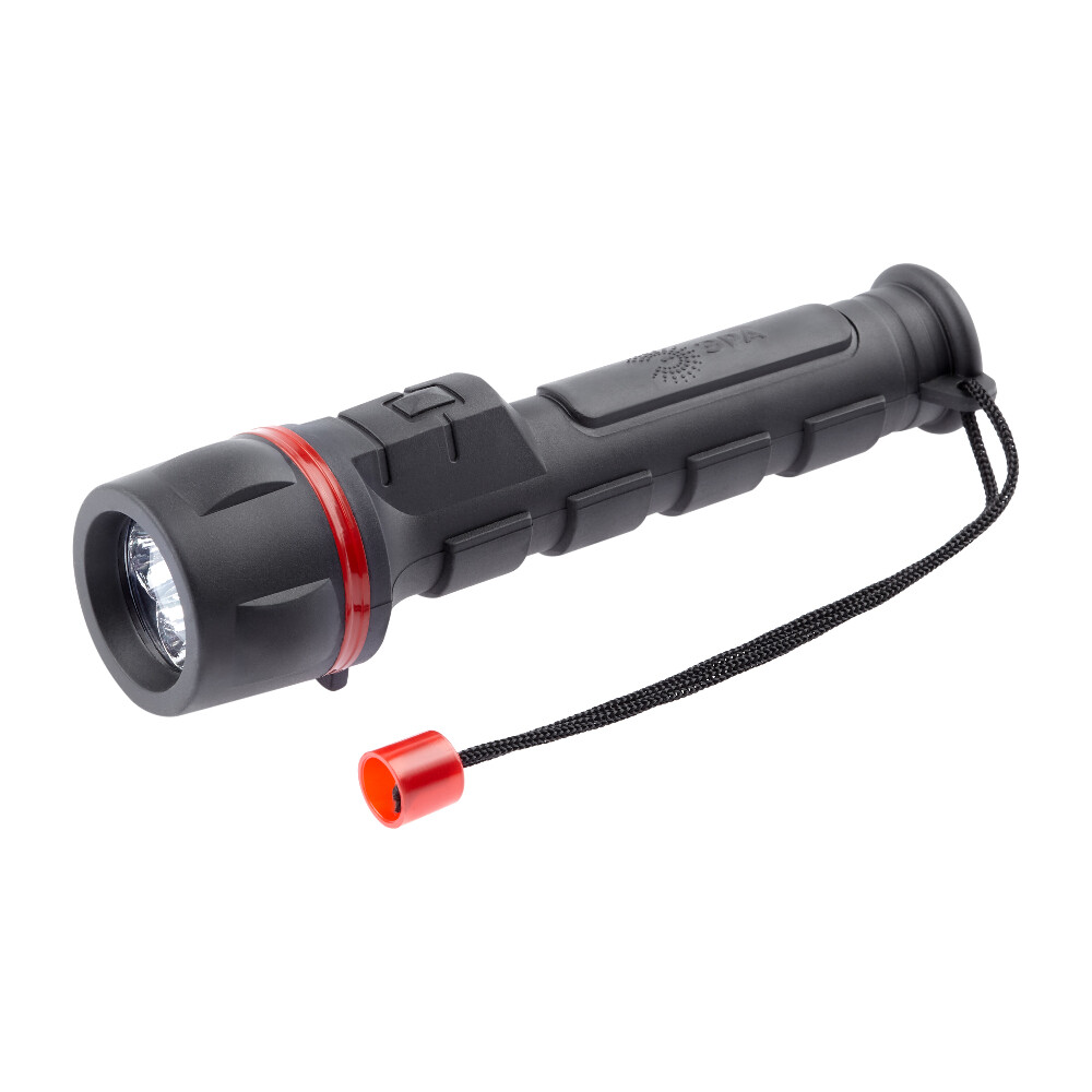 Изображение товара Фонарь ручной Эра R2AA светодиодный 3 LED 0,7 Вт на батарейках AA резина (C0033735)