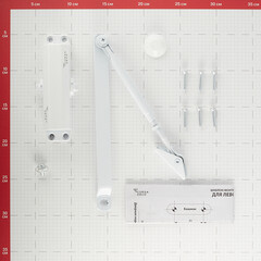 Доводчик дверной Corsa Deco (25-45 кг) белый - фото 4