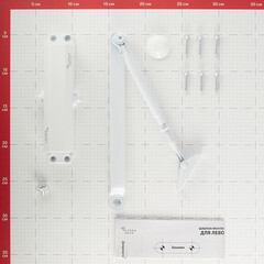 Доводчик дверной Corsa Deco (40-60 кг) белый - фото 3