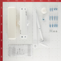 Доводчик дверной Lavelly (25-45 кг) белый - фото 4