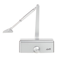 Доводчик дверной Lavelly (25-45 кг) серебро - фото 5